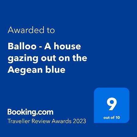 Semesterbostad Balloo - A House Gazing Out On The Aegean Blue Aspro Chorio